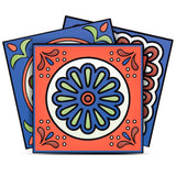 4" X 4" Mediterra Terra Cotta Mosaic Peel And Stick Removable Tiles - Homeroots - Flyclothing LLC