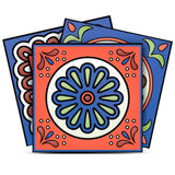 7" X 7" Mediterra Terra Cotta Mosaic Peel And Stick Removable Tiles - Homeroots - Flyclothing LLC