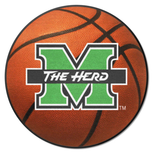 Marshall Thundering Herd Basketball Rug - 27in. Diameter - Marshall