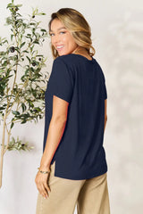 Basic Bae Full Size Round Neck Short Sleeve T-Shirt - ShopBasicbae - Flyclothing LLC