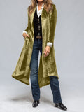 Slit Back Open Front Cardigan - Trendsi