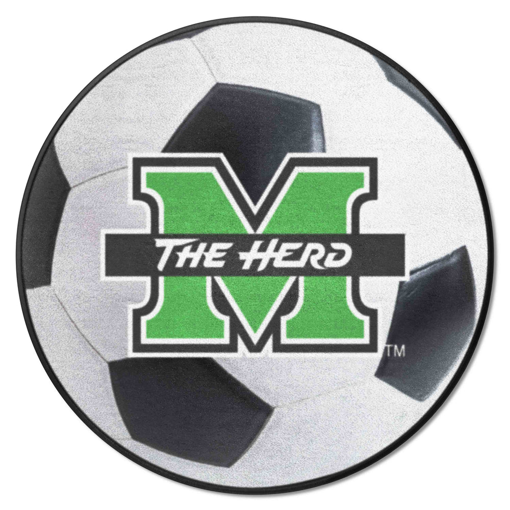 Marshall Thundering Herd Soccer Ball Rug - 27in. Diameter - Marshall