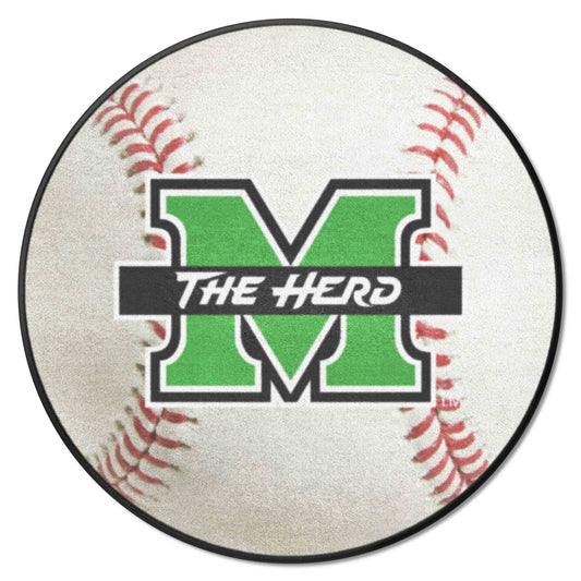 Marshall Thundering Herd Baseball Rug - 27in. Diameter - Marshall