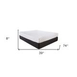 8 Inch Luxury Plush Gel Infused Memory Foam And Hd Support Foam Smooth Top Mattress - Homeroots - Flyclothing LLC