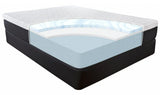 10.5" Lux Gel Infused Memory Foam And High Density Foam Mattress Twin - Homeroots