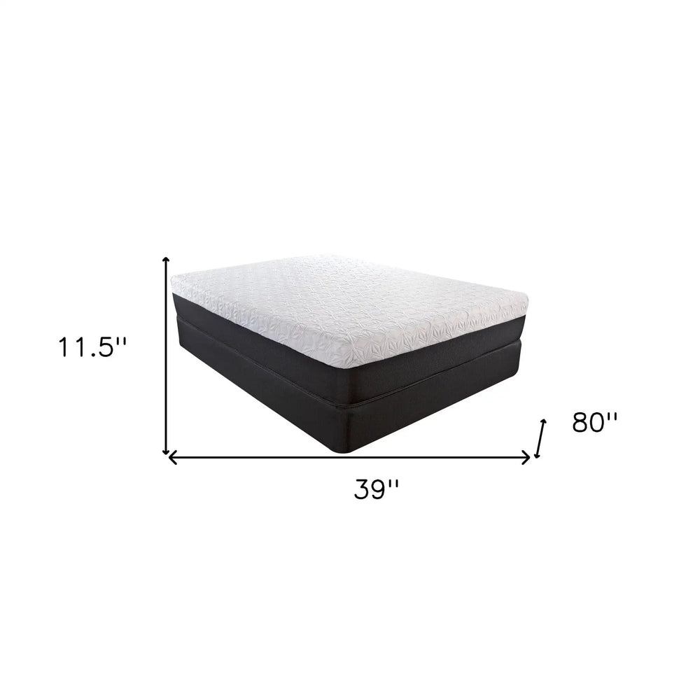 11.5" Lux Copper Infused Gel Memory Foam And High Density Foam Mattress Twin Xl - Homeroots