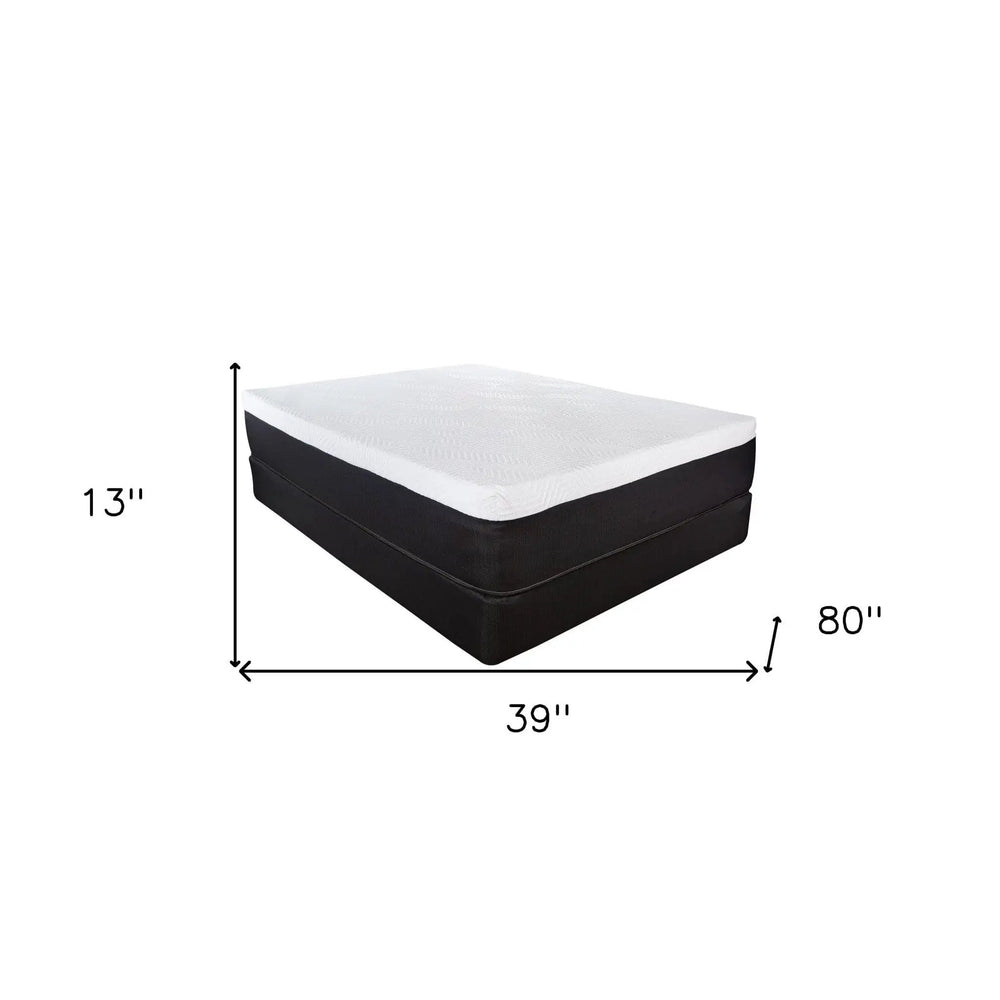 13" Hybrid Lux Memory Foam And Wrapped Coil Mattress Twin Xl - Homeroots
