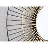 22" Black Abstract Metal Framed Accent Mirror - Homeroots - Flyclothing LLC