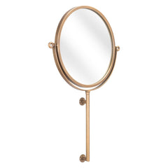 Gold Round Wall Mount Mirror - Homeroots