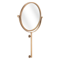 Gold Round Wall Mount Mirror - Homeroots