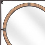 22" Gray Square Steel Framed Accent Mirror - Homeroots - Flyclothing LLC