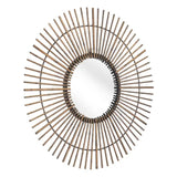 Gold Tribal Round Mirror - Homeroots