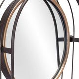 Industrial Gray Mirror Shelf - Homeroots - Flyclothing LLC