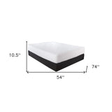 10.5" Hybrid Lux Memory Foam And Wrapped Coil Mattress Full - Homeroots