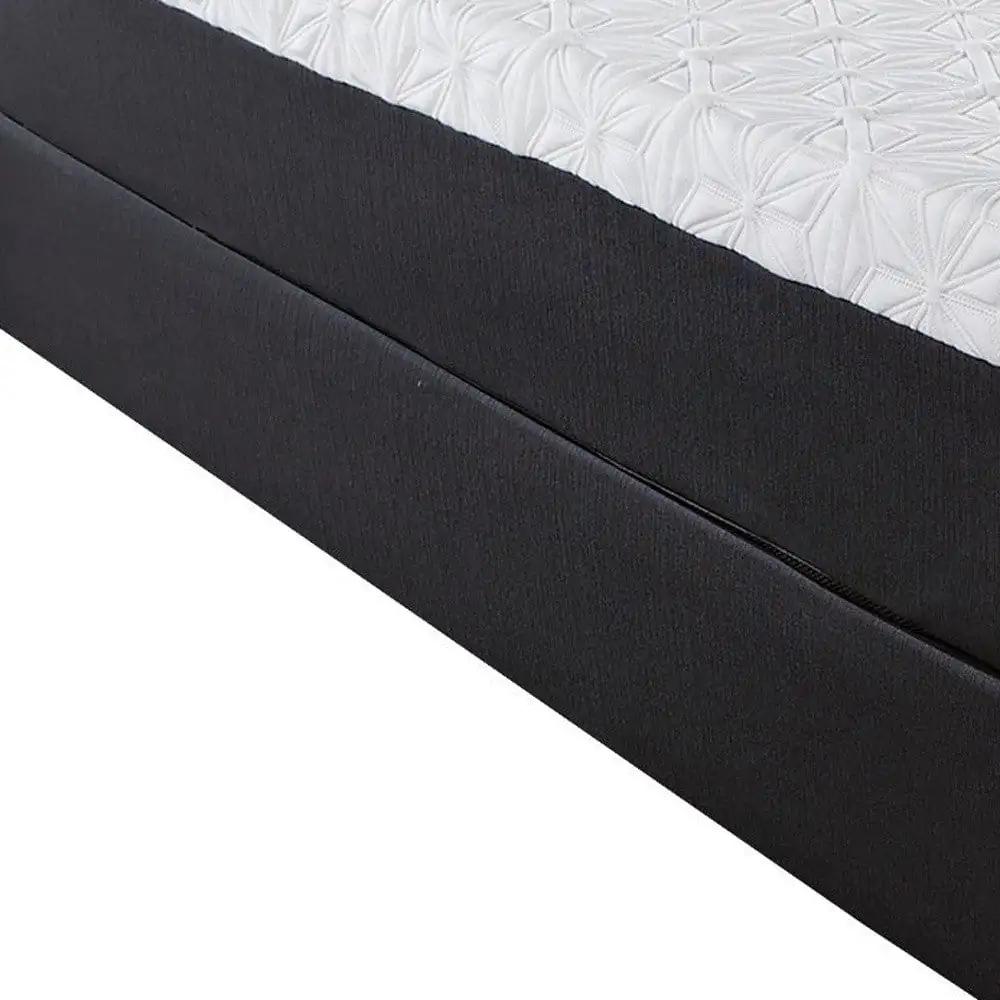 10.5" Lux Gel Infused Memory Foam And High Density Foam Mattress Queen - Homeroots