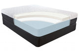 11.5" Lux Copper Infused Gel Memory Foam And High Density Foam Mattress Queen - Homeroots