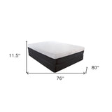 11.5" Lux Copper Infused Gel Memory Foam And High Density Foam Mattress King - Homeroots
