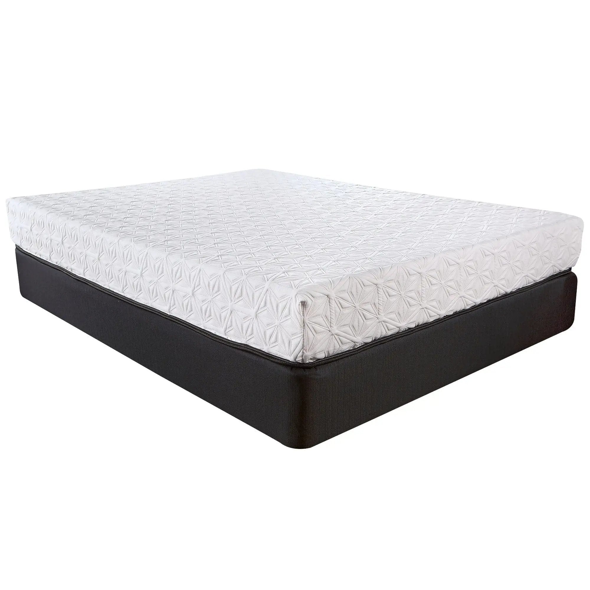 8" Three Layer Gel Infused Memory Foam Smooth Top Mattress Cal King - Homeroots