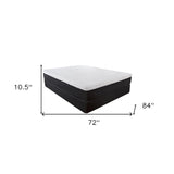10.5" Lux Gel Infused Memory Foam And High Density Foam Mattress Cal King - Homeroots