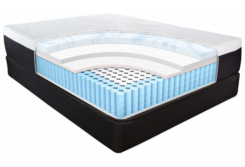 13" Hybrid Lux Memory Foam And Wrapped Coil Mattress King - Homeroots