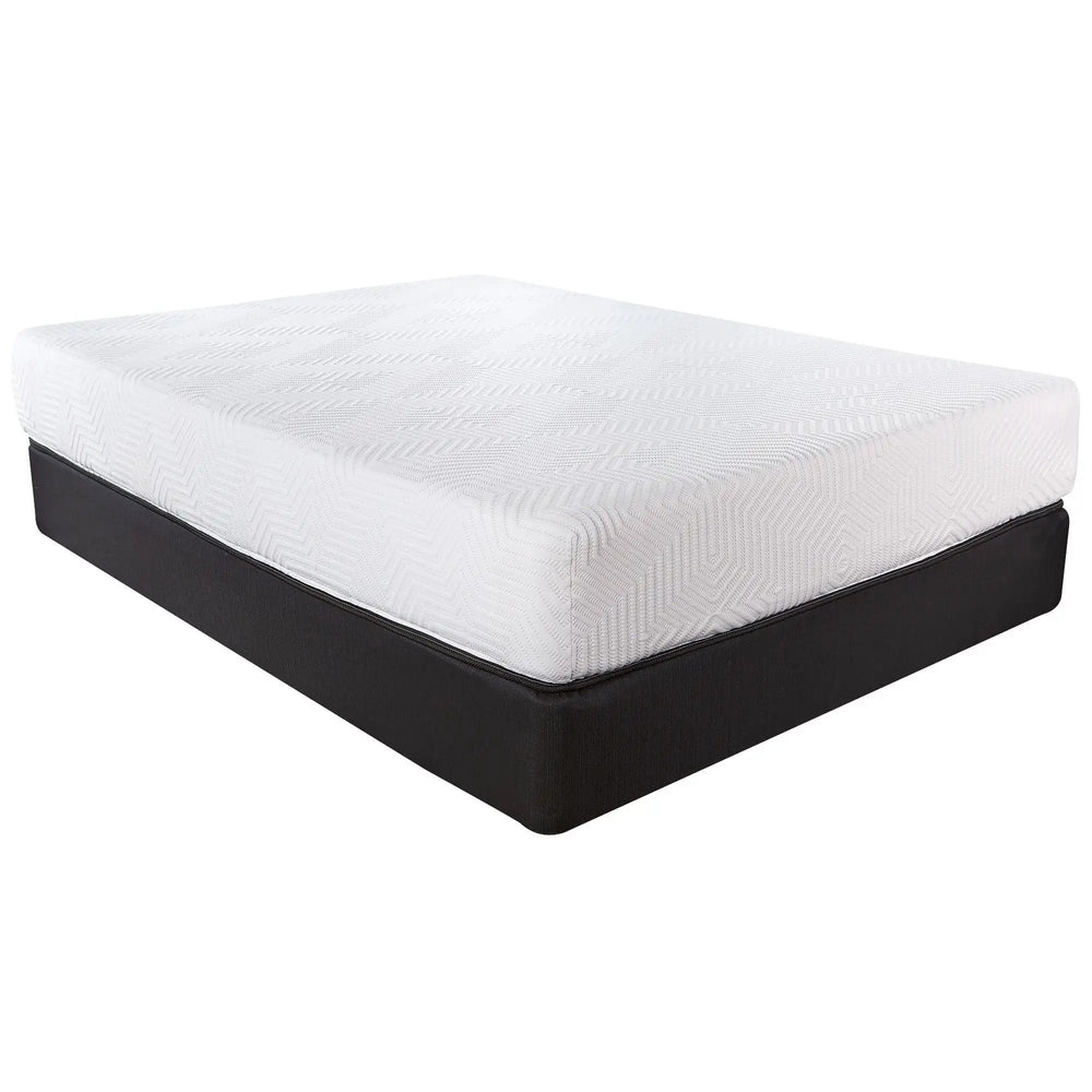 10.5" Hybrid Lux Memory Foam And Wrapped Coil Mattress Full Cal King - Homeroots