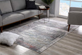 5' X 8' Gray Abstract Irregular Blocks Area Rug - Homeroots - Flyclothing LLC