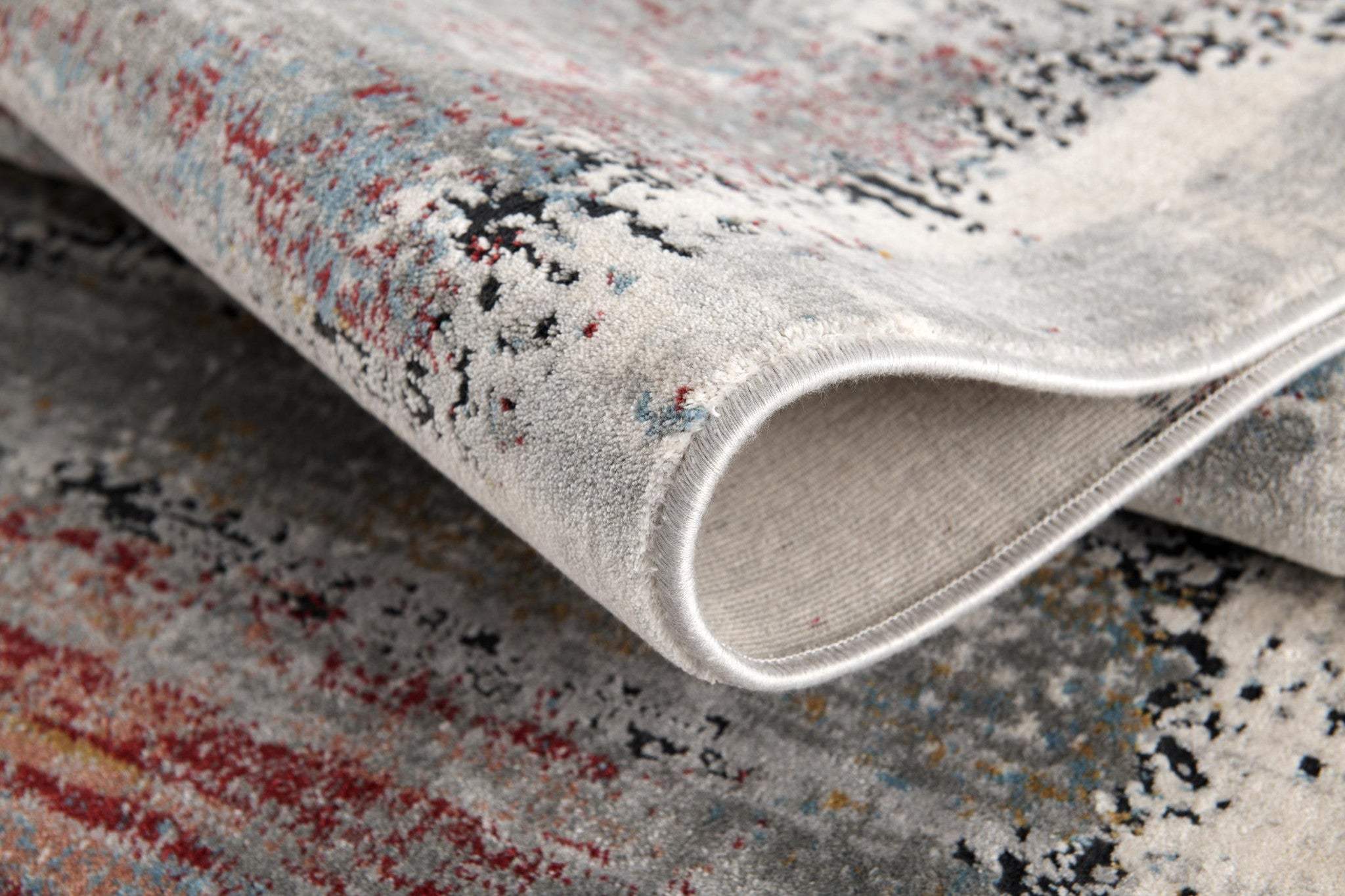5' X 8' Gray Abstract Irregular Blocks Area Rug - Homeroots - Flyclothing LLC