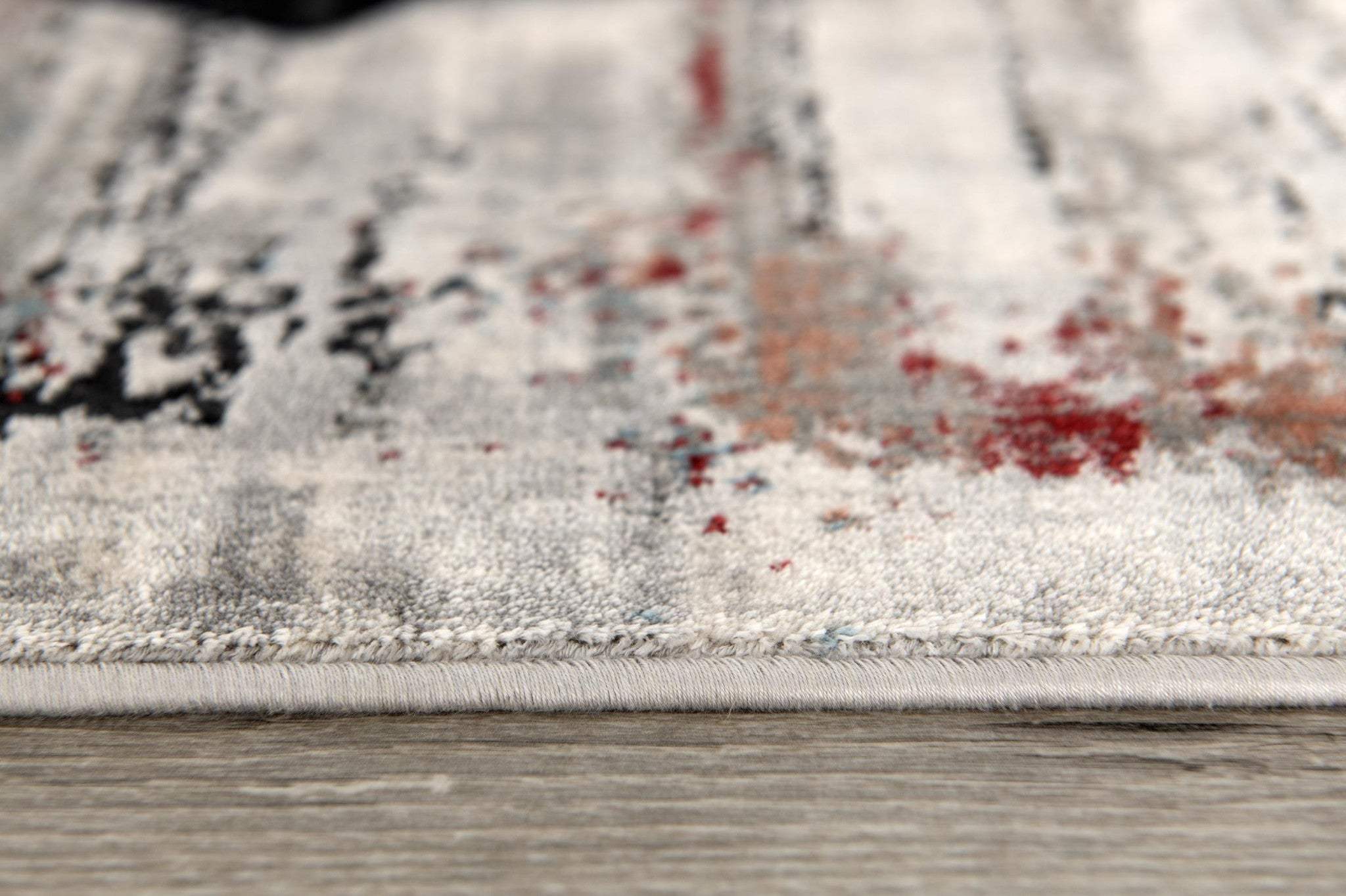 5' X 8' Gray Abstract Irregular Blocks Area Rug - Homeroots - Flyclothing LLC