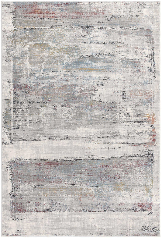 5' X 8' Gray Abstract Irregular Blocks Area Rug - Homeroots - Flyclothing LLC