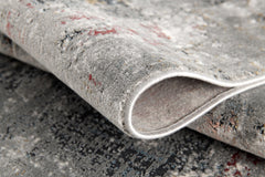 5' X 8' Gray And Ivory Abstract Area Rug
