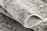 4' X 6' Gray And Ivory Distressed Area Rug - Homeroots - Flyclothing LLC
