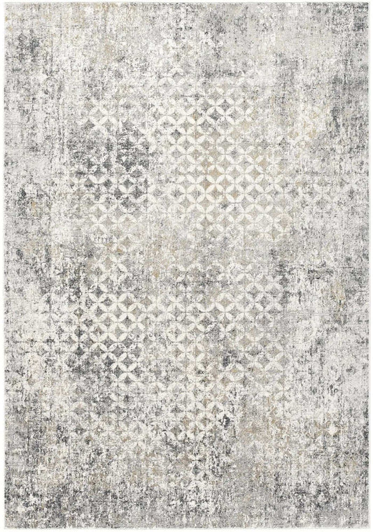 4' X 6' Gray And Ivory Distressed Area Rug - Homeroots - Flyclothing LLC