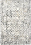 4' X 6' Gray And Ivory Distressed Area Rug - Homeroots