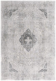 4' X 6' Grey Oriental Area Rug - Homeroots
