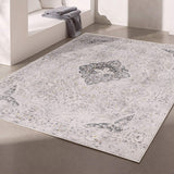 4' X 6' Grey Oriental Area Rug - Homeroots - Flyclothing LLC