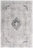 5' X 8' Gray Distressed Decorative Area Rug