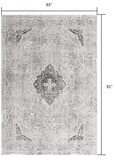 5' X 8' Gray Distressed Decorative Area Rug - Homeroots - Flyclothing LLC