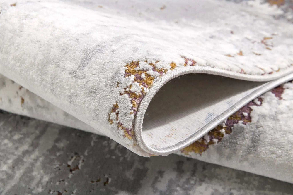 4' X 6' Gray And Ivory Modern Abstract Area Rug - Homeroots - Flyclothing LLC