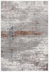 4' X 6' Gray And Brown Abstract Scraped Area Rug - Homeroots - Flyclothing LLC