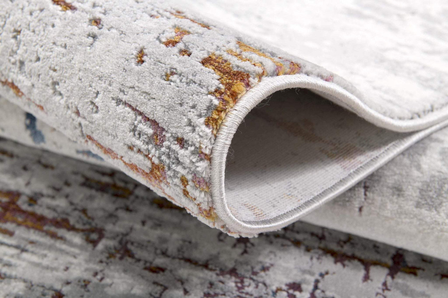 5' X 8' Gray And Brown Abstract Scraped Area Rug - Homeroots - Flyclothing LLC