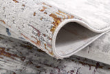 5' X 8' Gray And Brown Abstract Scraped Area Rug - Homeroots - Flyclothing LLC