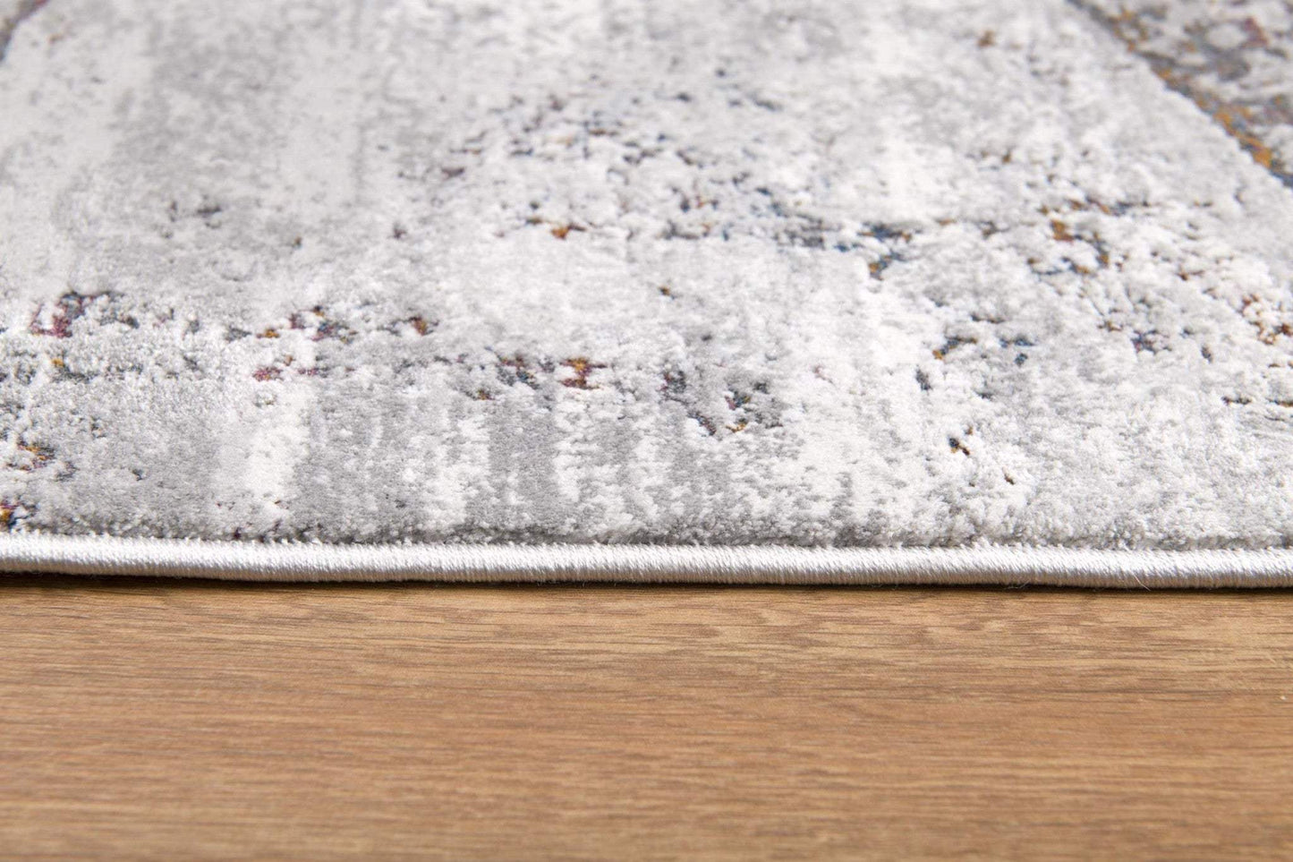 5' X 8' Gray And Brown Abstract Scraped Area Rug - Homeroots - Flyclothing LLC
