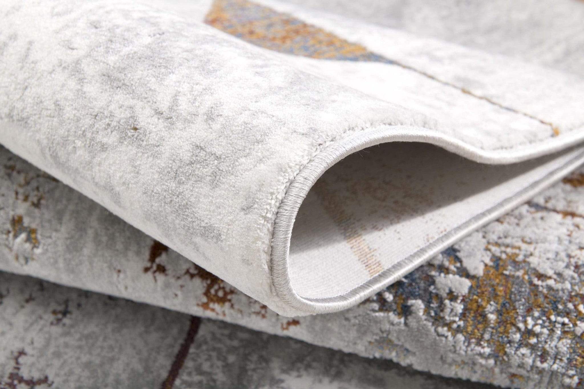 5' X 8' Grey Geometric Area Rug - Homeroots - Flyclothing LLC