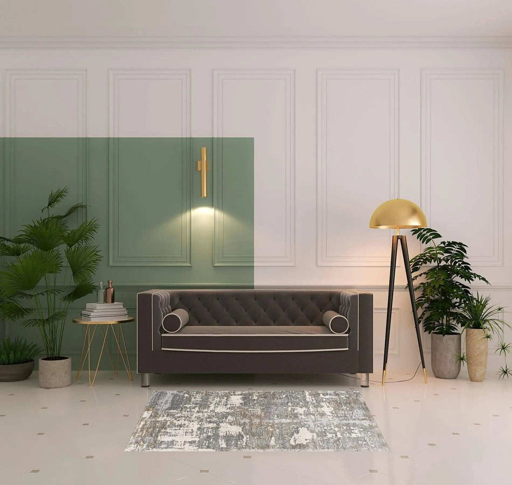 4' X 6' Beige And Gray Distressed Area Rug - Homeroots - Flyclothing LLC