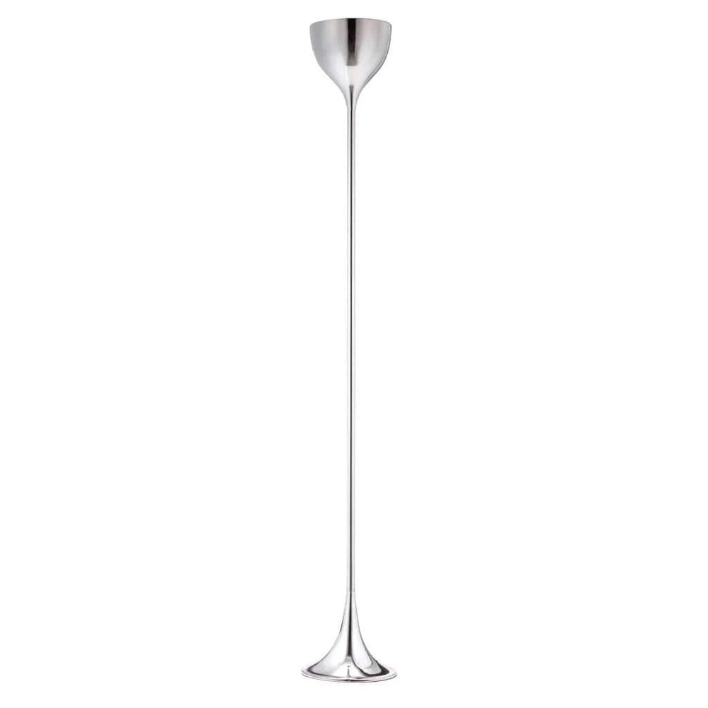 67" Steel Floor Lamp With Silver Steel Bell Shade - Homeroots
