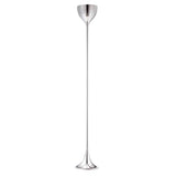 67" Steel Floor Lamp With Silver Steel Bell Shade - Homeroots