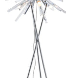 71" Steel Multi Light Traditional Shaped Floor Lamp - Homeroots