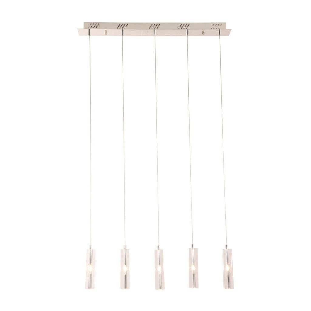 Stark Five Bulb Clear Ceiling Lamp - Homeroots - Flyclothing LLC