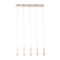Stark Five Bulb Clear Ceiling Lamp - Homeroots