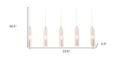 Stark Five Bulb Clear Ceiling Lamp